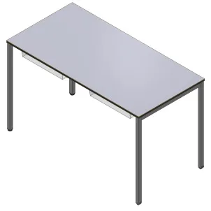 Schultisch mit Material-Box als Zubehör erhältlich